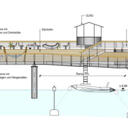 Planentwurf von der neuen Seebrücke